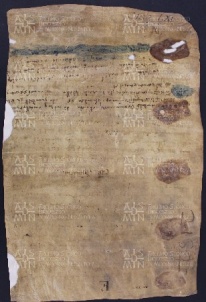 61 B.17.LXIv, Investitura fatta da Ingone vescovo a favore di Andrea e di Adamo e Alberto da Solara, San Felice, [1030-1031, nov. 15]